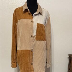 Love tree, corduroy, top, jacket, or shirt.